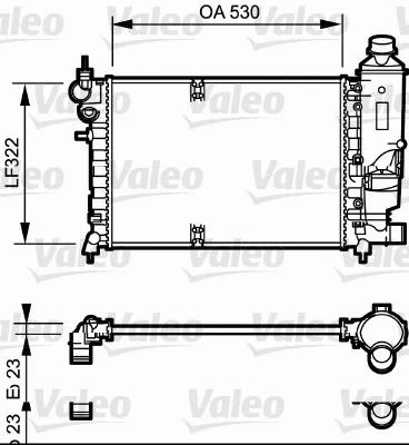 Radiator, engine cooling (731527)