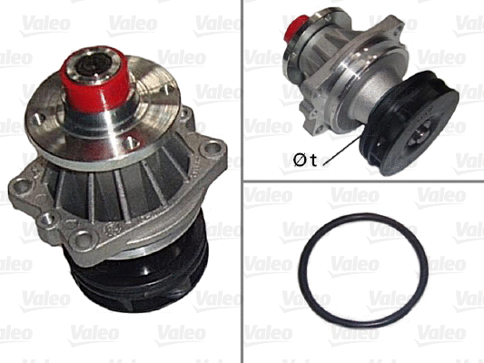 Water Pump, engine cooling (506107)