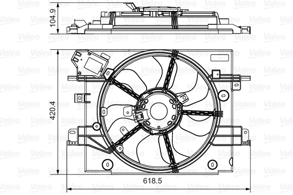 Fan, engine cooling (696880)