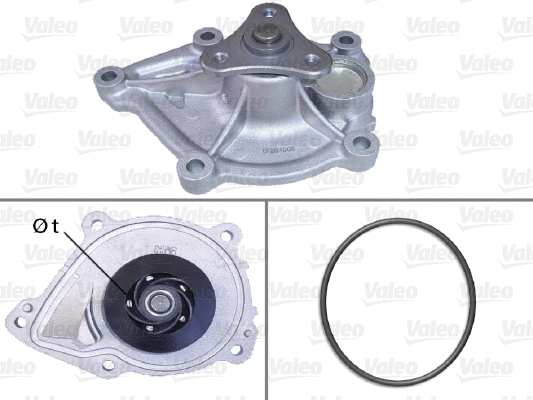 Water Pump, engine cooling (506914)
