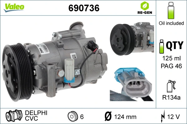 Compressor, air conditioning (690736)