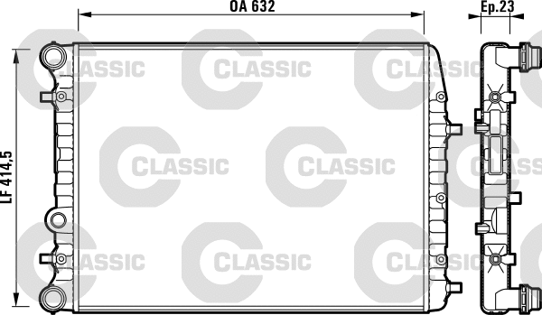 Radiator, engine cooling (232862)