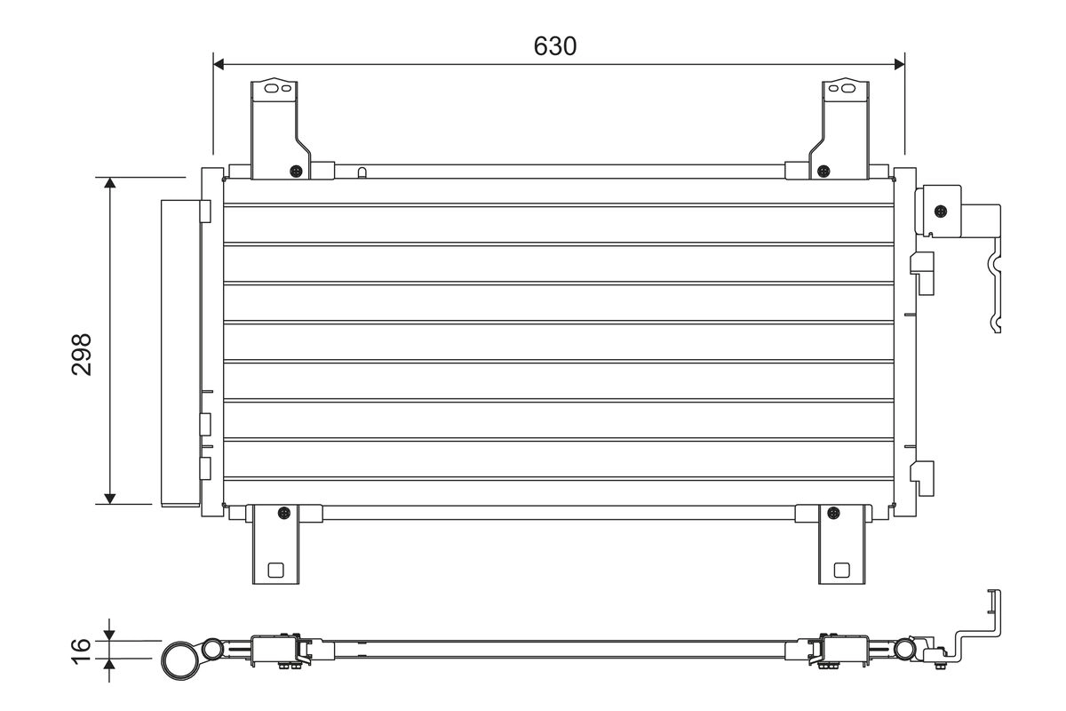 Condenser, air conditioning (822738)