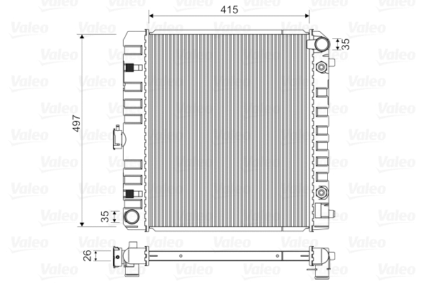 Radiator, engine cooling (883778)