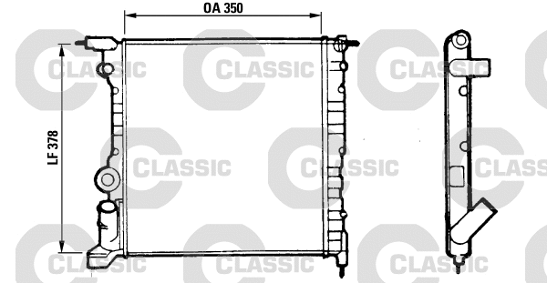 Radiator, engine cooling (316656)