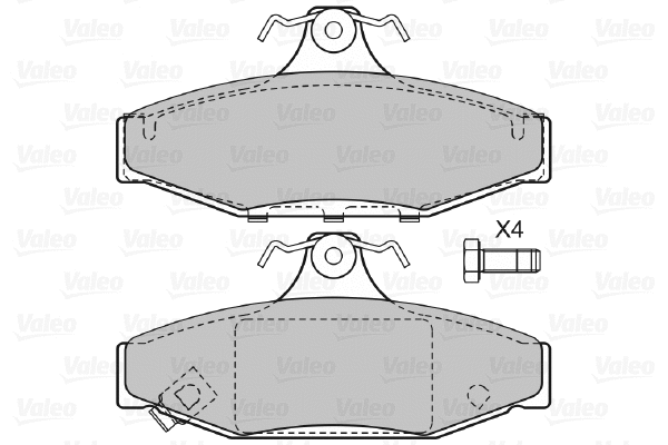 Brake Pad Set, disc brake (598854)