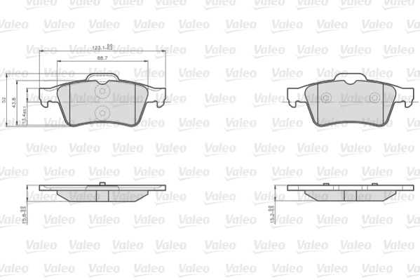 Brake Pad Set, disc brake (872482)