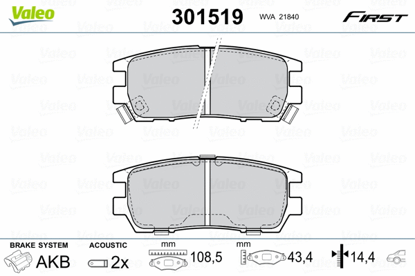 Brake Pad Set, disc brake
