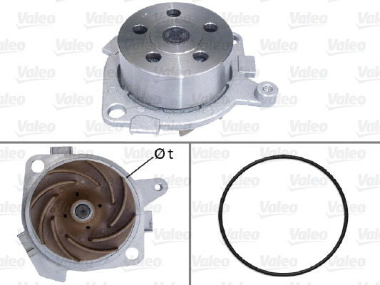 Water Pump, engine cooling (506525)