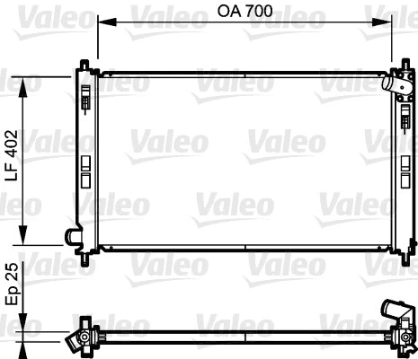 Radiator, engine cooling (735200)