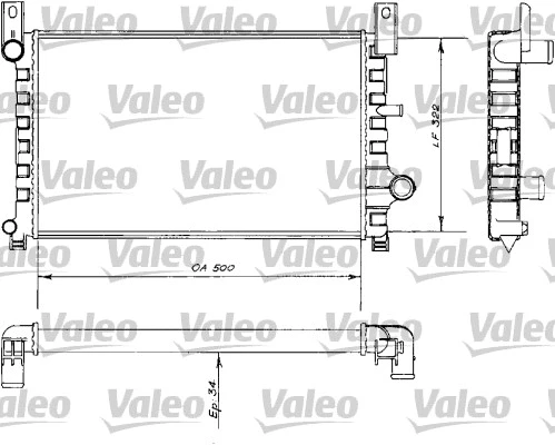 Radiator, engine cooling (730484)