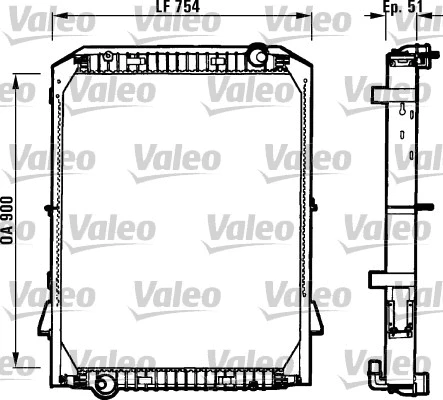 Radiator, engine cooling (730259)