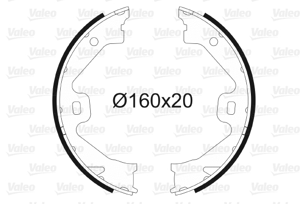 Brake Shoe Set, parking brake (564028)