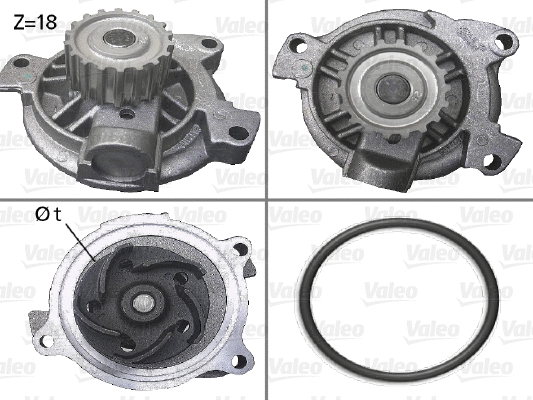 Water Pump, engine cooling (506488)