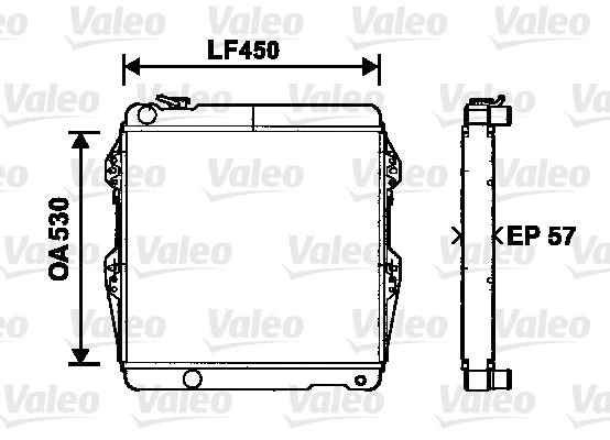 Radiator, engine cooling (734515)