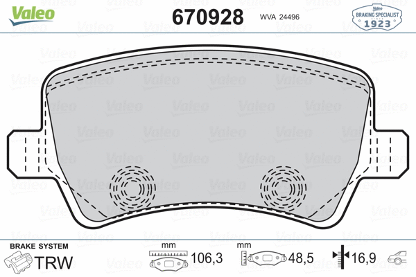 Brake Pad Set, disc brake