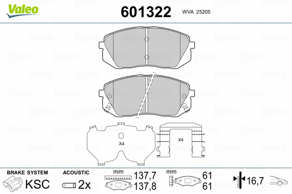 Brake Pad Set, disc brake
