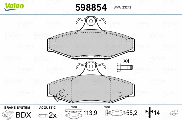 Brake Pad Set, disc brake