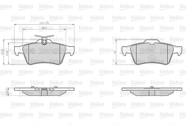 Brake Pad Set, disc brake (872137)
