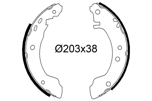 Brake Shoe Set (564328)
