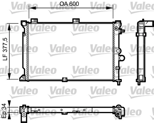 Radiator, engine cooling (731170)