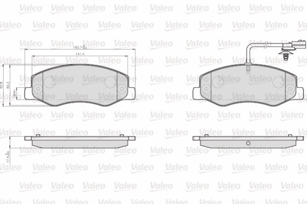 Brake Pad Set, disc brake (872172)