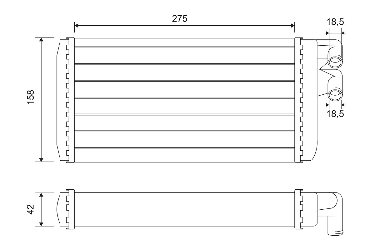 Heat Exchanger, interior heating (812068)