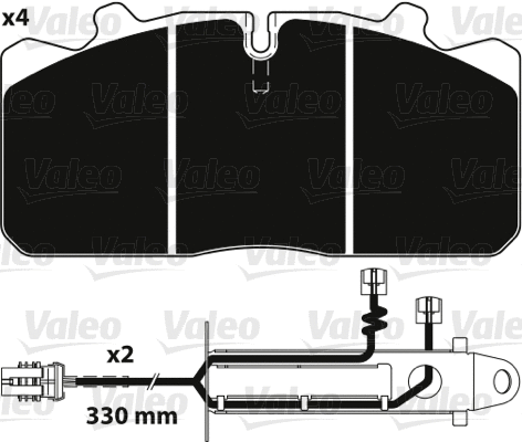 Brake Pad Set, disc brake (882229)