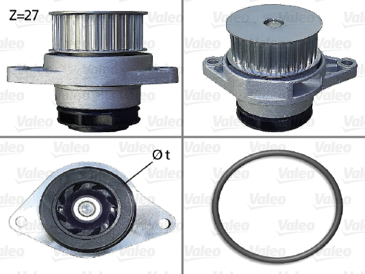 Water Pump, engine cooling (506578)