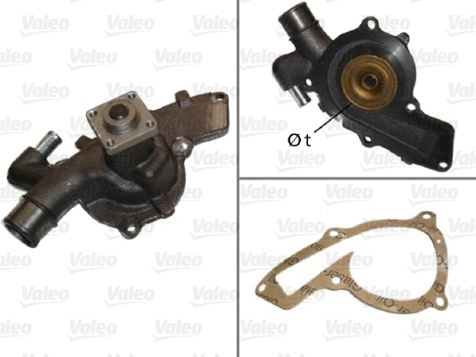 Water Pump, engine cooling (506642)