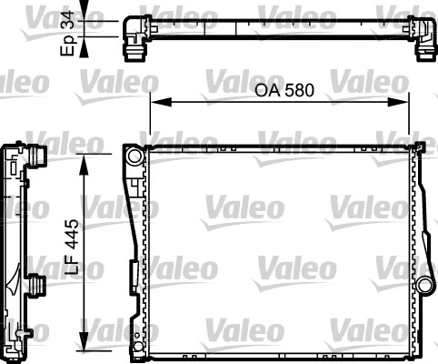 Radiator, engine cooling (734275)