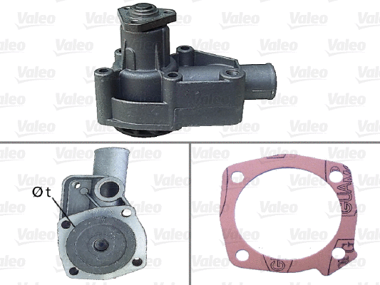 Water Pump, engine cooling (506134)