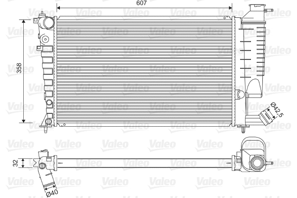 Radiator, engine cooling (732520)