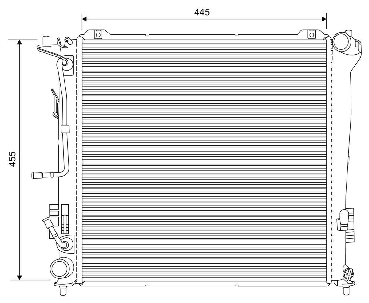 Radiator, engine cooling (701623)