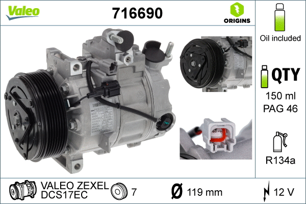 Compressor, air conditioning (716690)