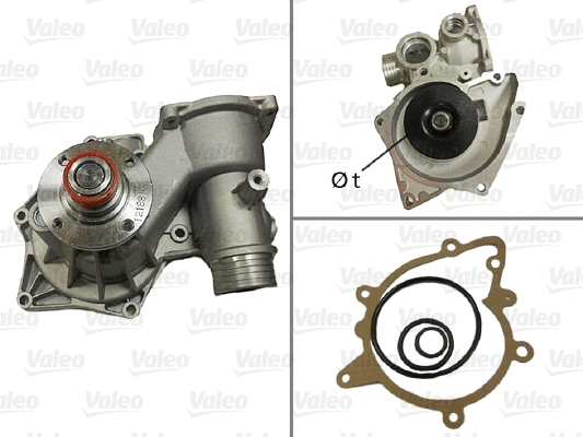 Water Pump, engine cooling (506521)