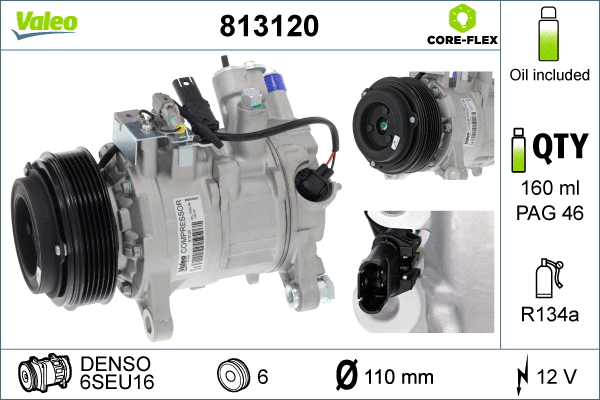 Compressor, air conditioning (813120)