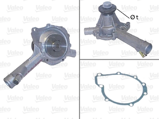 Water Pump, engine cooling (506660)