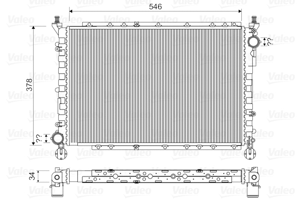 Radiator, engine cooling (731559)