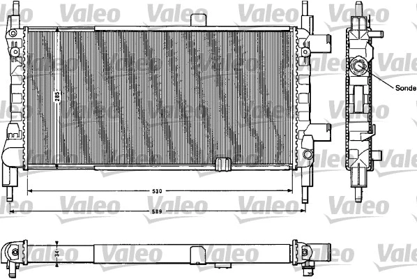 Radiator, engine cooling (883856)
