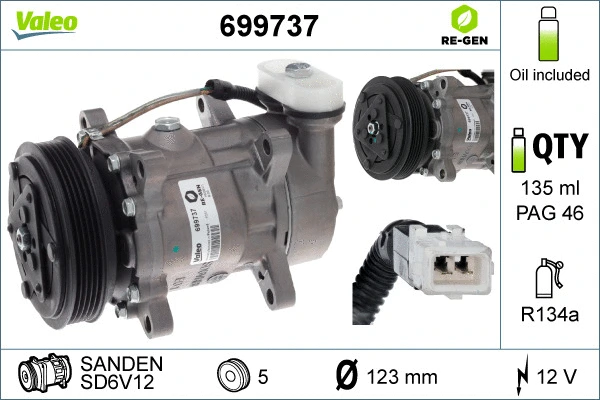 Compressor, air conditioning (699737)