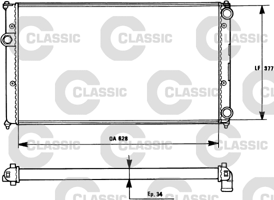 Radiator, engine cooling (231265)