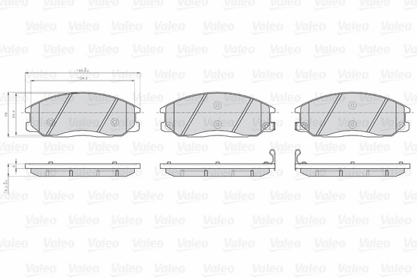 Brake Pad Set, disc brake (872569)