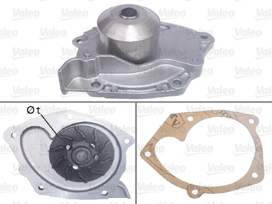 Water Pump, engine cooling (506698)