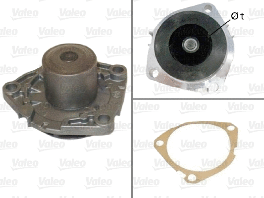 Water Pump, engine cooling (506808)