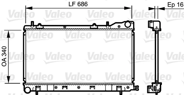 Radiator, engine cooling (735208)