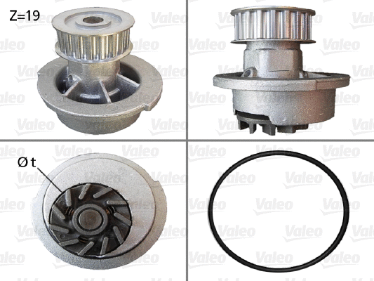 Water Pump, engine cooling (506007)