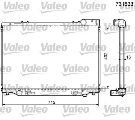 Radiator, engine cooling (731833)
