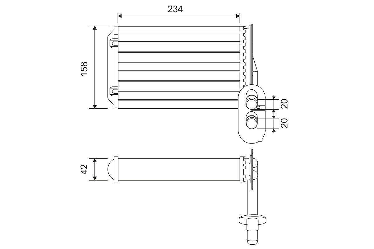 Heat Exchanger, interior heating (812031)