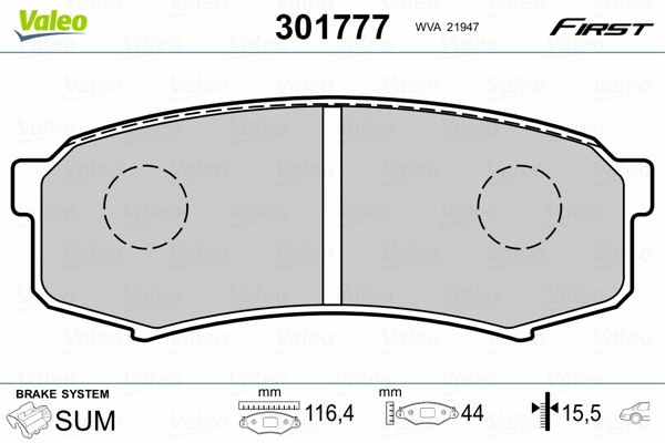 Brake Pad Set, disc brake